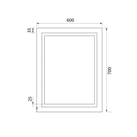 IDDIS Zodiac mirror 60 cm, zod60t0i98, with backlight and thermal heater-8