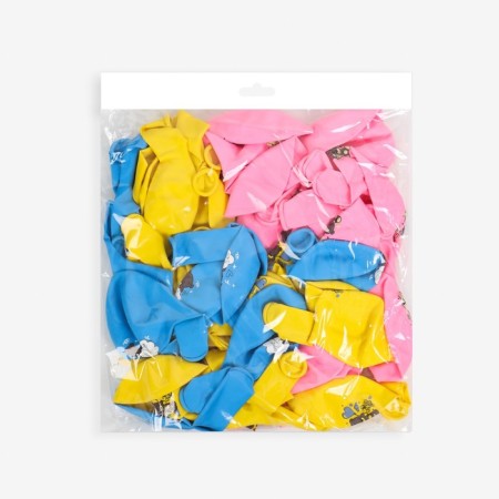 Shar Latex 12 “Happy Birthday. Cute Bear”, pastel, set of 50 pcs.-1