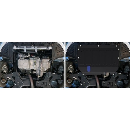 Защита картера и КПП для Chery Arrizo 6 Pro/Arrizo 7 /Kaiyi E5 /Omoda S5, 1.5 мм, с крепежом-4