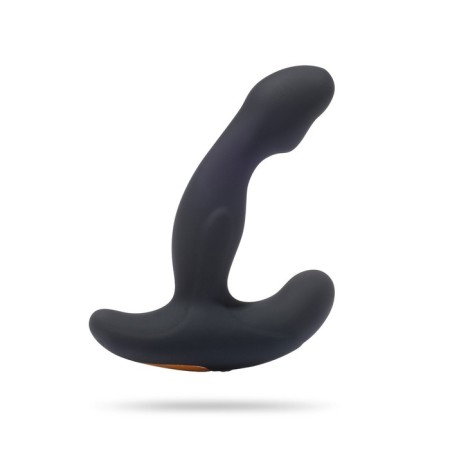 Prostate massager, point stimulator G, vibrovalla, silicone, black