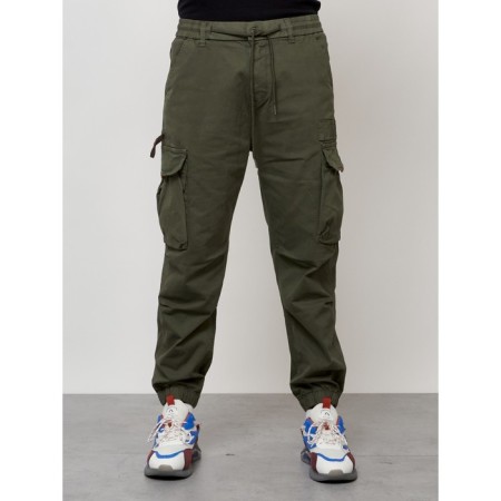 Cargo jeans men, size 44-46, khaki color-2