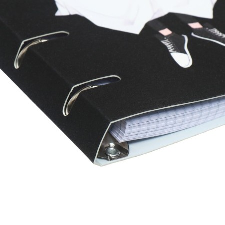 Notebook on rings A5, 120l CL/accurate sweet ghost, region craycous art, glitter, bl.-3