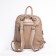 Women's backpack, eco -leather, ludor beige, 24x12x30 cm
