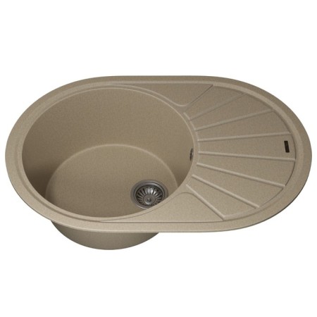 Quartz-quartz kitchen-quartz Uperwood Quartz UPD-02, oval, color 02 beige-3