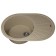 Quartz-quartz kitchen-quartz Uperwood Quartz UPD-02, oval, color 02 beige