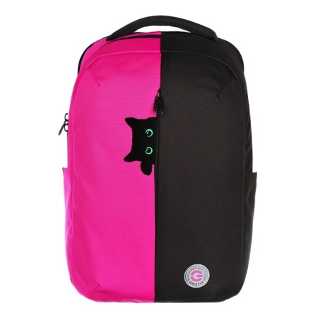 Youth backpack 42 x 28 x 14 cm, Grizzly, laptop department, black/pink-2