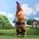 Garden figure "A peasant with a basket behind him" 80x40cm