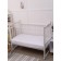 Waterproof molting, size 60x140 cm, white color