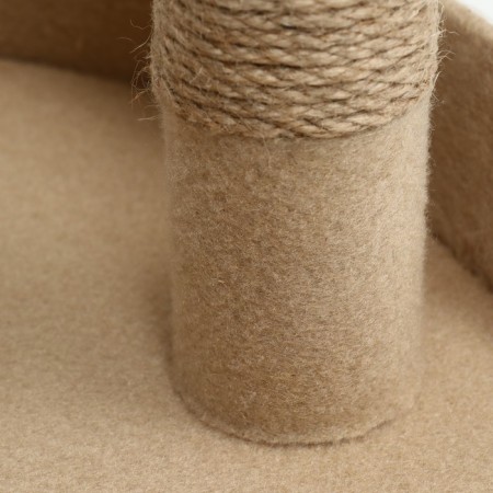 Lynchik with a cloak "Pigzon", felt, oval 55 x 36 x 47cm, beige, jute-5