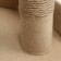 Lynchik with a cloak "Pigzon", felt, oval 55 x 36 x 47cm, beige, jute
