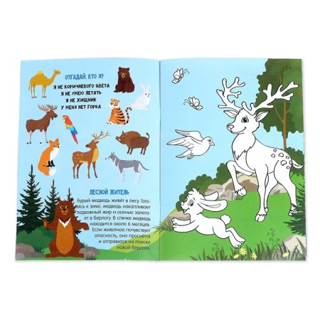 Activati-book with stickers and growing toys "Animal planets", 12 p.-2