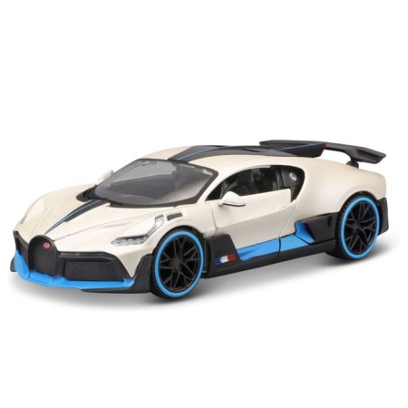 MASTO DIE-CAST BUGATTI Divo machine, opening doors, 1:24, white color with design