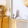 Key plastic, MDF 3 hooks "lemon freshness" rhinestones, gold 18.5x1.8x23.5 cm