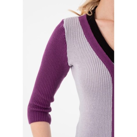 Cardigan Women Wisell, size 44, black color, purple-6