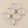 Tea service SL Home "Garda", 12 items: 6 cups 200 ml, 6 saucer d = 15 cm, white color
