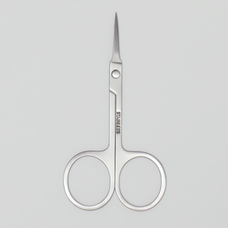 Scissors manicure, straight, narrowed, 9 cm, silver color-1
