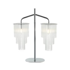 Настольная лампа Stilfort 2132/09/02T Imposio, 2х40Вт, Е14, 525х525х640 мм, цвет хром