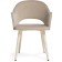Stol on a metal frame Apr Metal/velor, beige/beige 57x57x81 cm