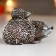 Souvenir Polystone "Hedgehog with baby Hedgehog on the back" 7x6.5x10 cm