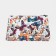 Cosmetic bag with lightning, white/multi -colored color