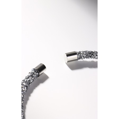 The necklace "chantal", the color is silver, 30 cm-2