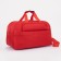 Road bag with lightning, 2 outer pockets, long belt, red color