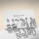Earrings set 6 pairs "trend" snakes, color silver