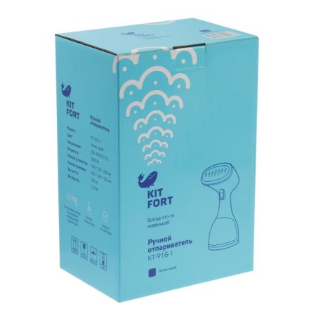 KitFort KT-916-1, manual, 1000 W, 260 ml, 20 g/min, cord 1.7 m, white and blue-5