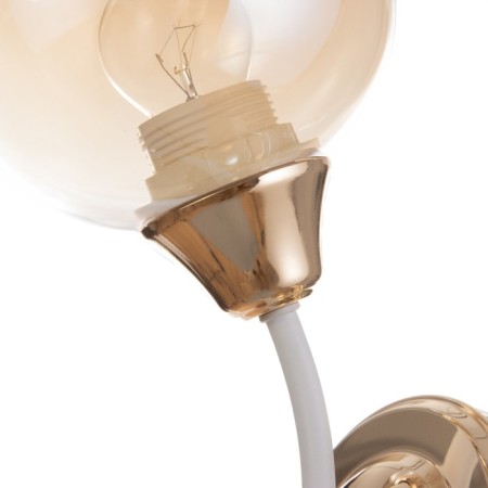 Bra "Barbara" 1x60W E27 white, gold 20x12x28cm-5