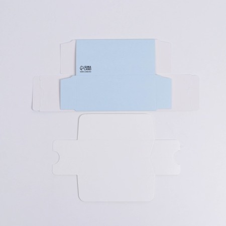 Box for Makarun, confectionery packaging, “Blue”, 5.5 x 12 x 5.5 cm-3