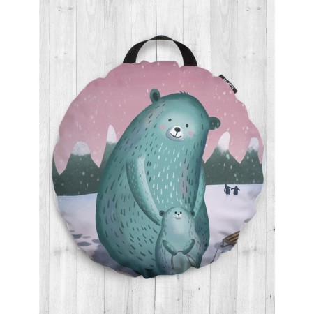 Pillow Sidushka "Careful Mom Lear", Decorative, D = 52 cm