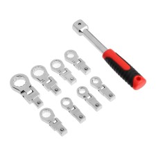 A set of tundra, CRV, replaceable rotary heads 9 - 19 mm, 9 pcs.