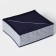 Organizer for storing linen of the Dolyan "Wave", 18 cells, 35 × 30 × 12 cm, blue color blue