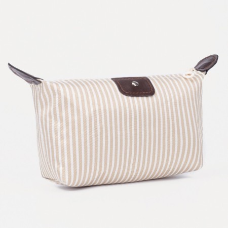Lightning cosmetic bag, beige color