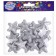 Figure for crafts and decor "Star", set of 15 pcs., Size 1 pc. 3.5 × 3.5 × 2 cm, silver color