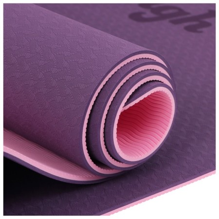 Yoga mat 183 × 61 × 0.8 cm, two -tone, purple color-12