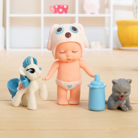 Pups "Baby" with pets, with accessories, mix-2