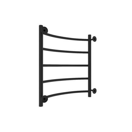 Water towel "Sanprise" Classic P5, 500x600 mm, lower connection., Black matte-3