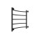 Water towel "Sanprise" Classic P5, 500x600 mm, lower connection., Black matte