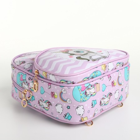 Baby backpack on lightning, lilac-pink color-10