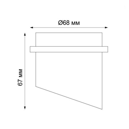 Lamp Butt, 50 W, GU10, white color, D = 63mm-1
