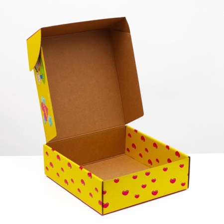 Gift box "Love is...", pink, 28.5 x 9.5 x 29.5 cm 1pc-2