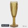 The glass of the Bosphorus, 160 ml, 7 × 7 × 20 cm, yellow color,