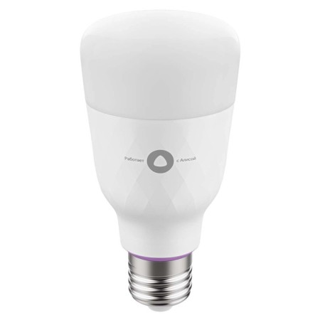 Smart Yandex lamp, works with Alice, LED, color, 8W, 900 lm, E27, 220V-1
