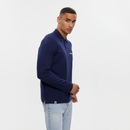 Polo with long sleeve President, size XS, blue color-3