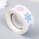 Stick Paper "Frosty snowflakes" d = 2.5 cm 500 pcs in a roll 3x6.5x6.5 cm
