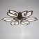 Causteen from PDU 1830/6CF LED 156W 3000-6000k Dimmer Coffee 66x66x8 cm Bayerlux