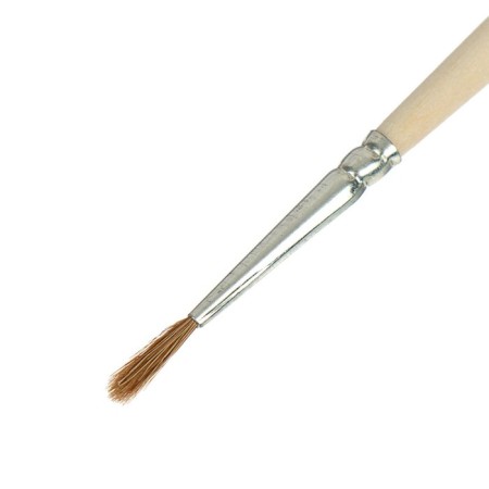 Round brush No. 1 (clip diameter 1 mm; hair length 10 mm), wooden handle, calligrata-4