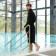 Unisex bathrobe Lovelife "Hygge" color Black, One Size, microfiber, 100% p/e, 250 g/m2