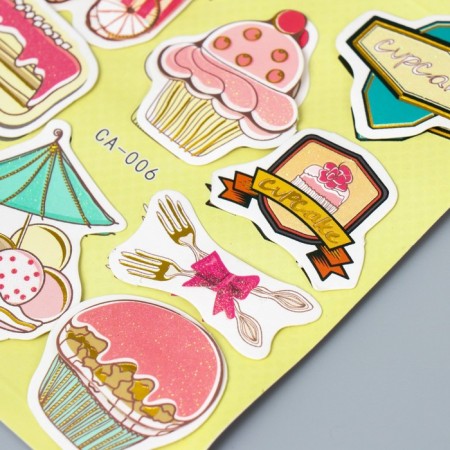 Cardboard sticker 2 layers "Sweets" 19x12.5 cm-2